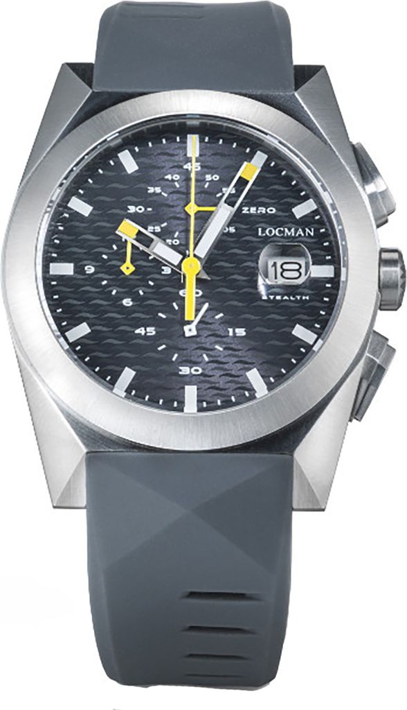 0812A07S-00GYYLSA Italy Herrenuhr Stealth Chrono grau Ref. 0812 Locman