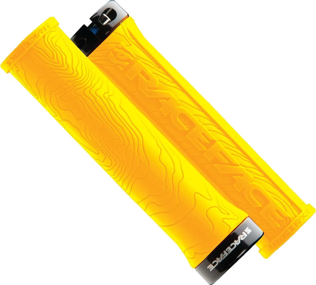 Anti-glisse Grips Race Face Half Nelson jaune 29 mm verrouillage fixe