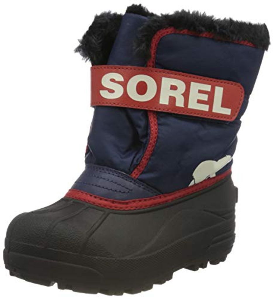 Sorel Unisex-Kinder-Winterstiefel, CHILDRENS SNOW COMMANDER, Lila/Rosa (Nocturnal, Sail Red), Größe: