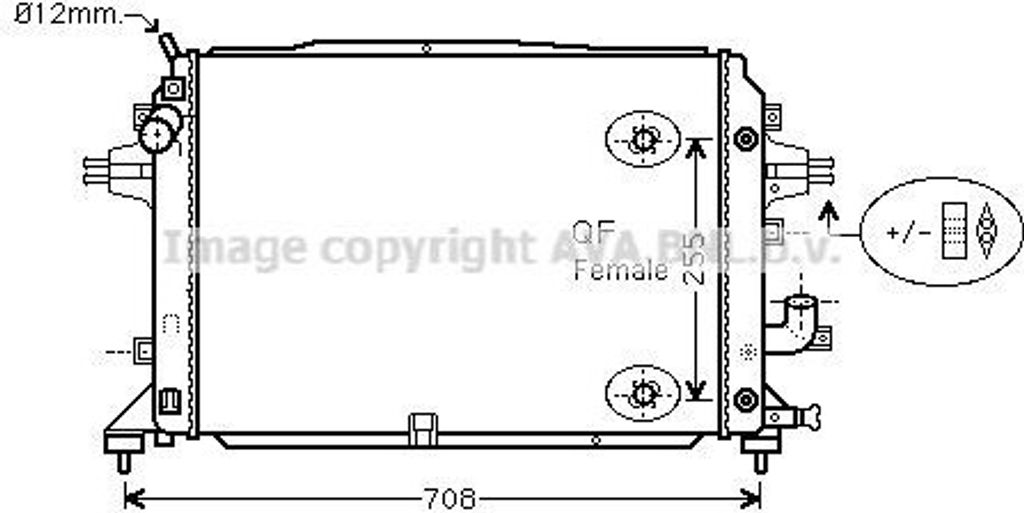 PRASCO OLA2460 - OE 1300275 Kühler, Motorkühlung für Zafira B