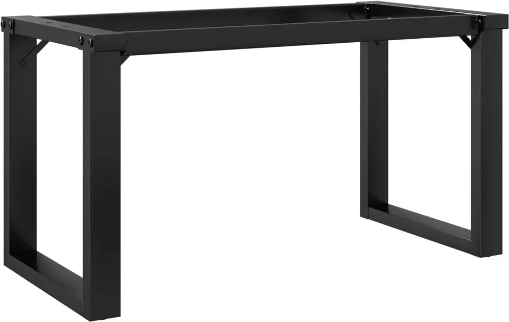 Tavolino gambe O-frame 90x30x43 cm acciaio - 1