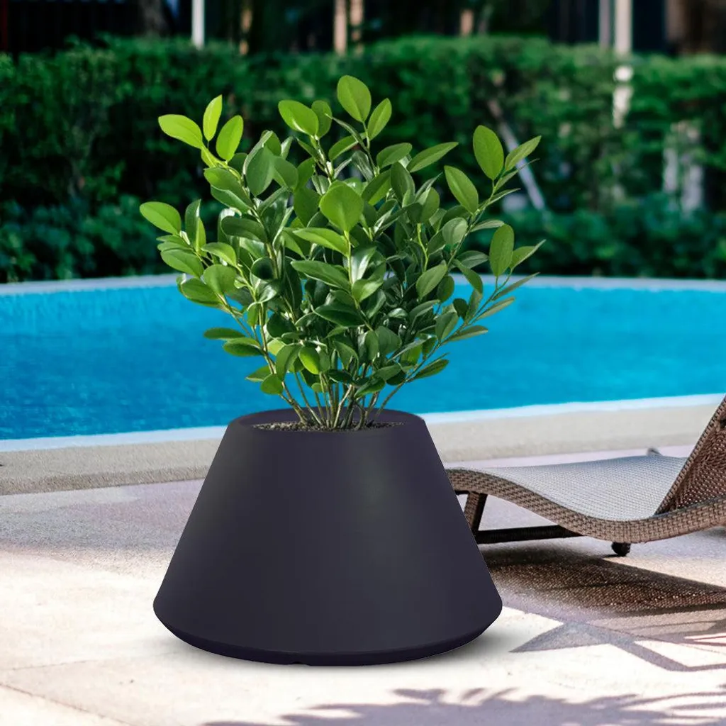 Vase en Résine Incassable et Léger Stromboli d.60x35h pour vos Plantes