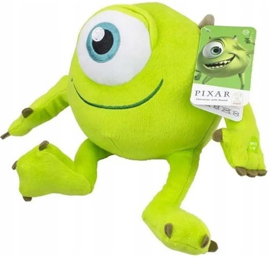 Peluche Mike Wazowski anti-cauchemars 26cm - Monstre Sonore Rassurant