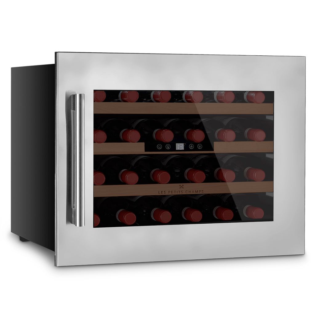 Les Petits Champs Weinkühlschrank CAVCI24 / 24 Flaschen / 5°C - 22°C / Digitales Bedienfeld /3 Böden