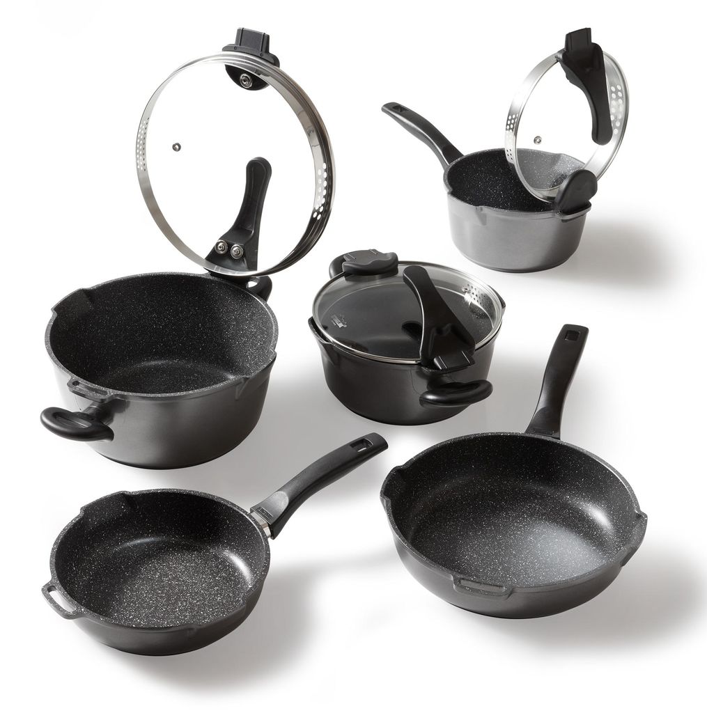 STONELINE® FUTURE Kochgeschirr-Set 8-teilig 18/20/24 | mit Produktbild 