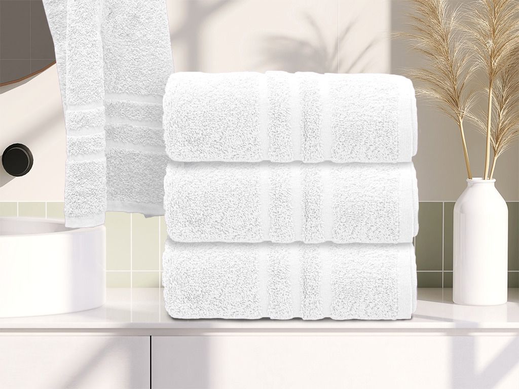 Ręcznik Comfort 50 x 100 cm biały, 100% bawełna Zdjęcie produktu 