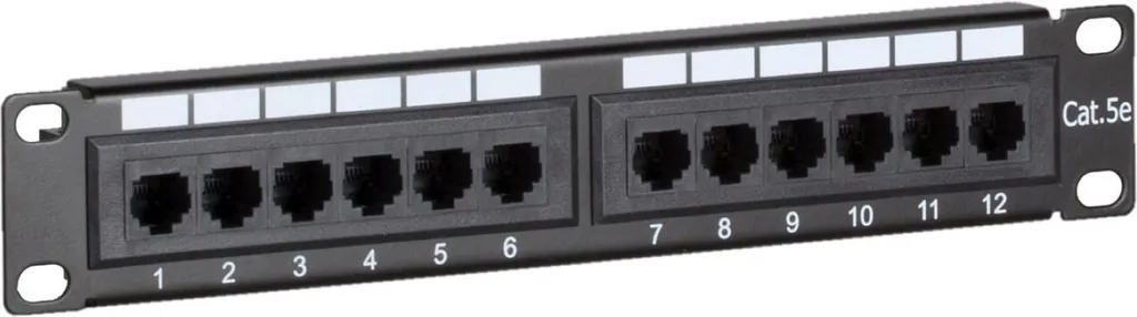 Patch panel 10 pouces 12 ports UTP CAT 5e DS-10Patch5-12UTP