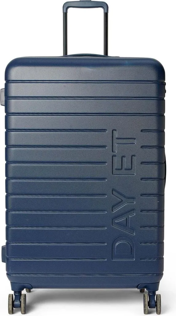 Valise rigide 4 roues 79cm bleu marine grand format pour voyage
