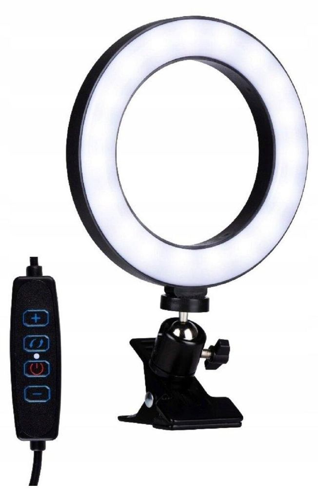 Grundig: Anillo de luz LED para selfies con clip, diámetro Imagen del producto 