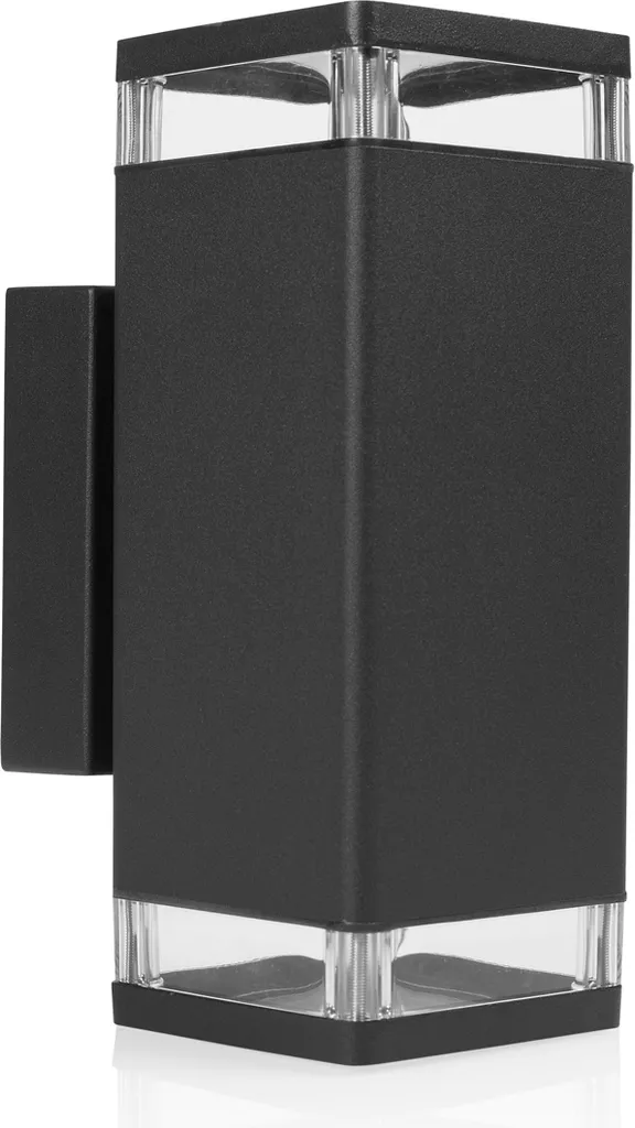 Applique extérieure up-down aluminium L 23,5 cm design anthracite - 2