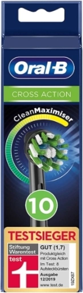 Oral-B Cross Action CleanMaximiser Ersatzbürsten schwarz Produktbild 4