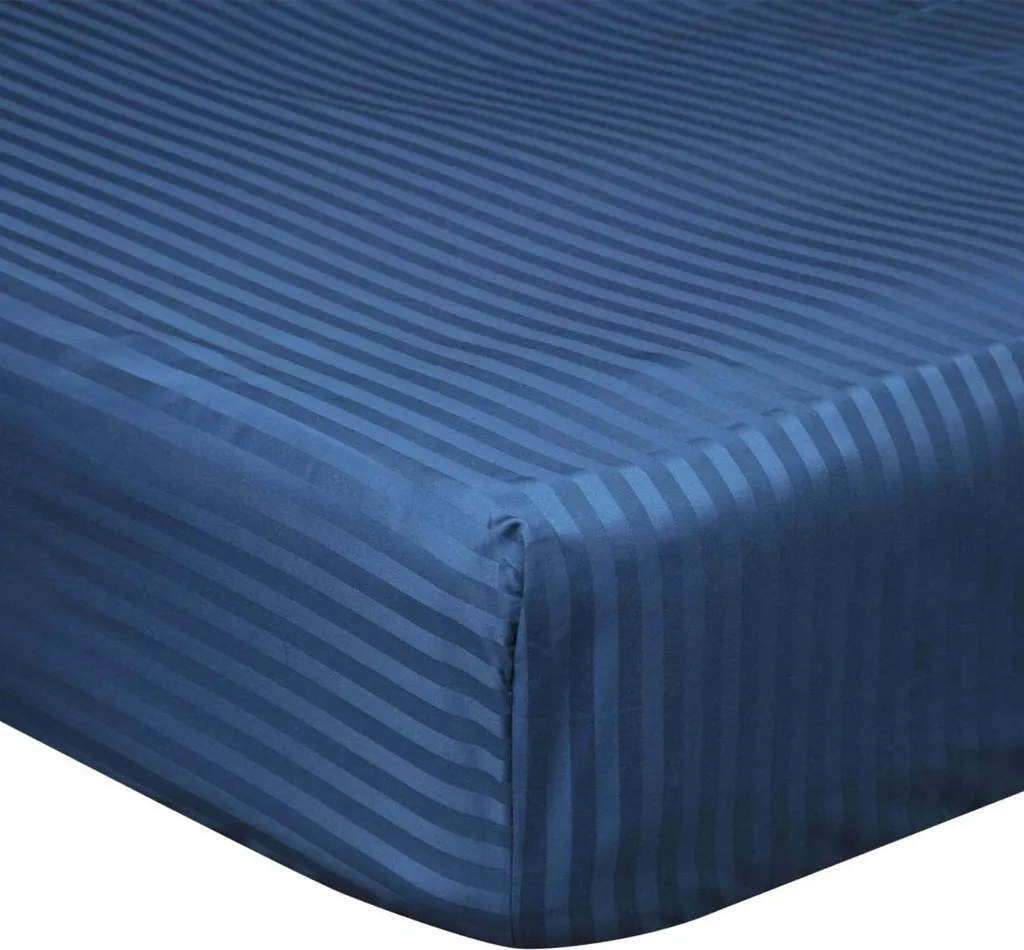 Lenzuolo Angoli 38cm Belledorm Superking 540 Fili - Blu Navy BM193