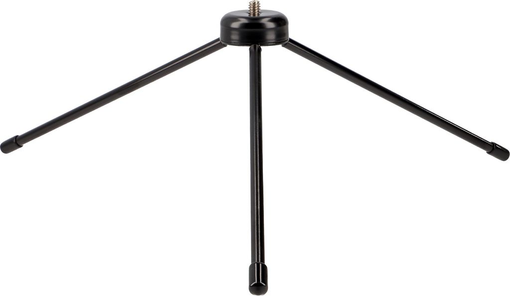Kompaktes Alu Tischstativ 19cm 1/4 Zoll Gewinde klappbar Kamera Mikrofon LED Licht Streaming Fotografie