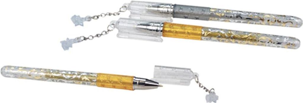 Trendhaus 1 x Wishes for You Gel Stift Pen Gelstift Silber Produktbild 