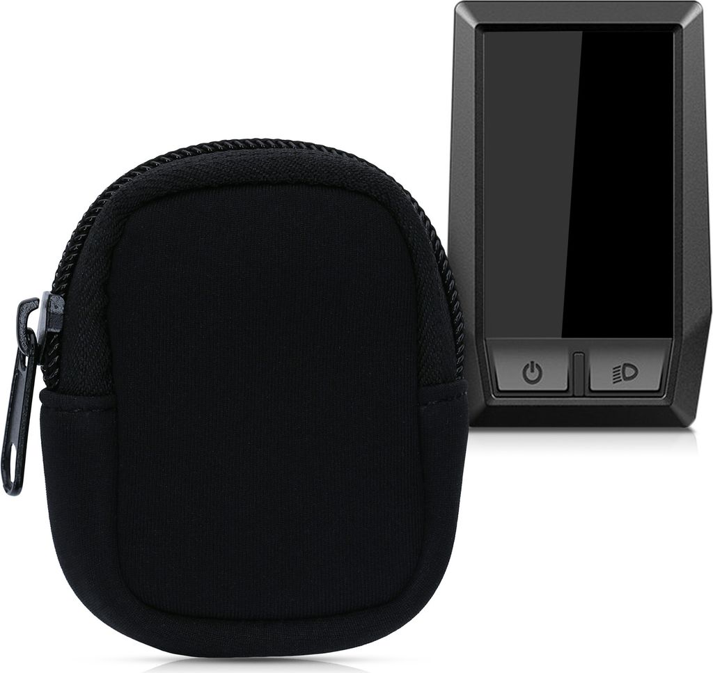 kwmobile Tasche kompatibel mit Bosch Kiox / Kiox 300 - E-Bike Computer Neopren Hülle - Schutztasche Schwarz