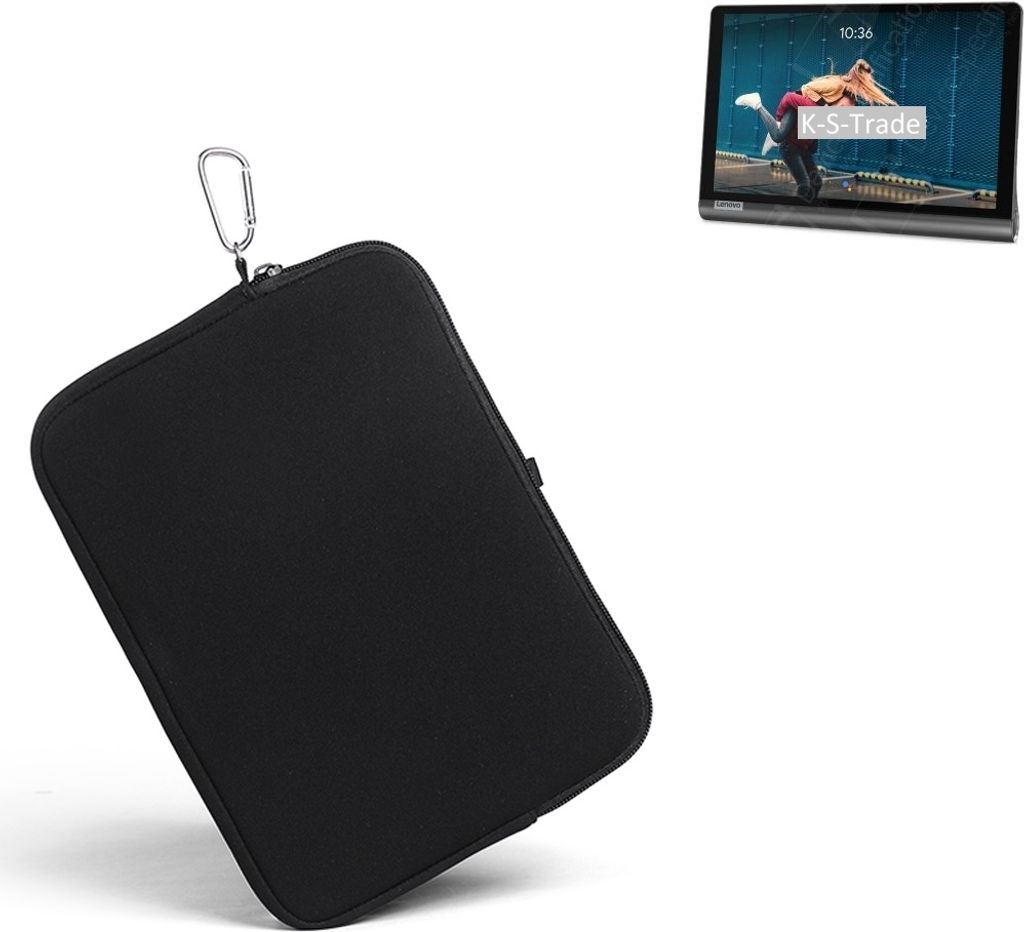 K-S-Trade Neopren Hülle kompatibel mit Lenovo Yoga Smart Tab ROW Schutz Hülle Neoprenhülle Tablet-Hülle Tabletcase Tablet Schutz Gürtel Tasche