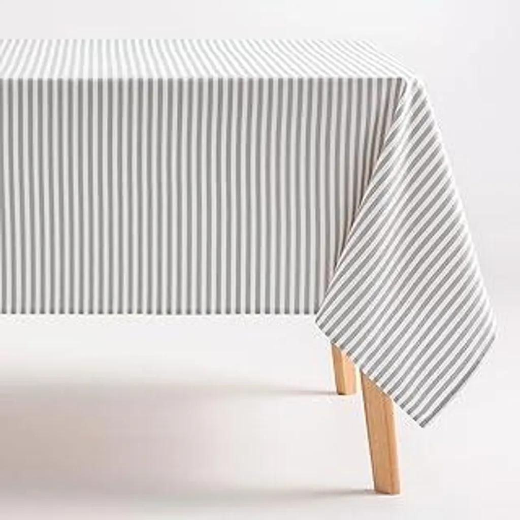 Tovaglia Design Grigio GAMUSI 160x100 cm - Cotone Antimacchia Chic