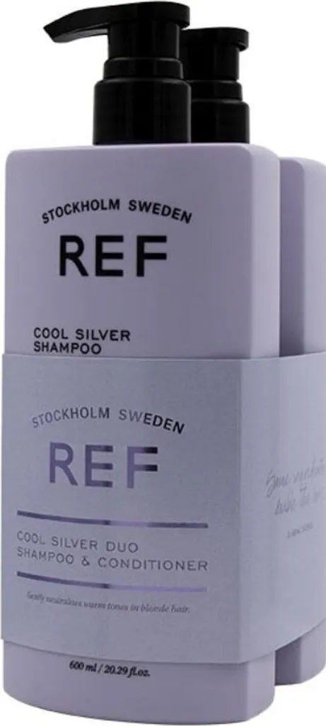 REF Cool Silver Coffret Shampoing Violet et Après-Shampoing XXL 2x600ml