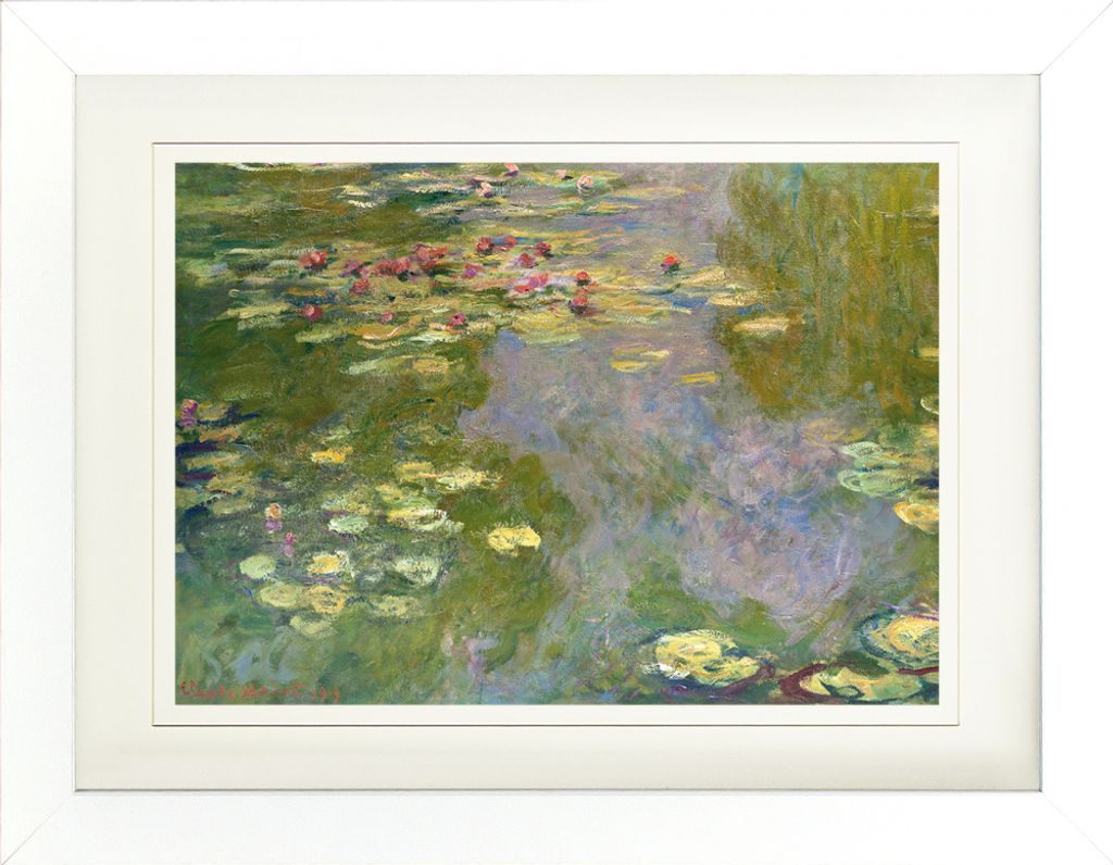 Claude Monet Gerahmtes Bild Mit Edlem Passepartout | Wand-Bilder | Im Bilderrahmen - Seerosen, 1919 (30 x 40 cm)