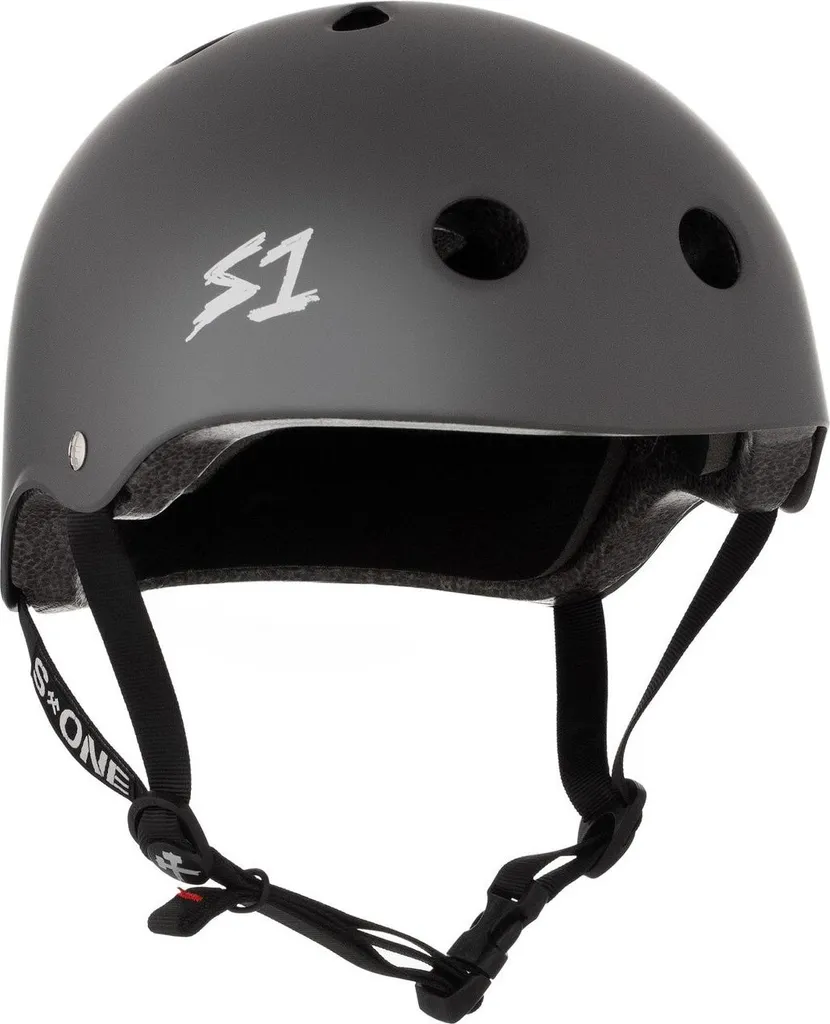 Casque de Protection S ONE Lifer Gris Mat M pour Skate et Roller