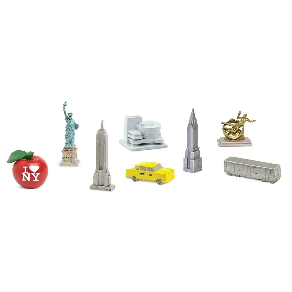 Figurines de New York City TOOB junior pour enfants en set de 8 pièces