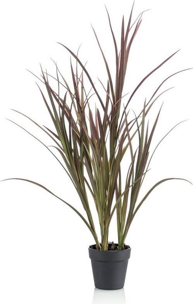 artplants.de Kunstgras Schilfgras Myrna, crossdoor, Burgunderrot, 90cm - Deko Gras