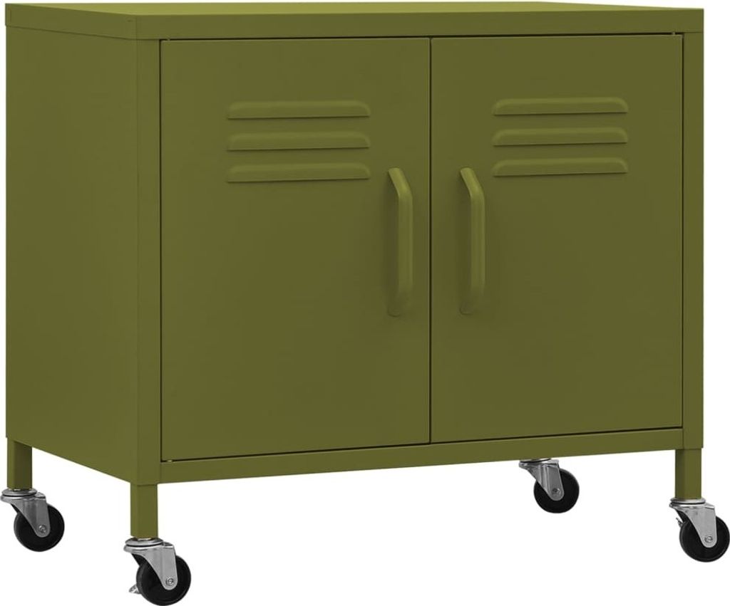 Lagerschrank Olivgrün 60x35x56 cm Stahl