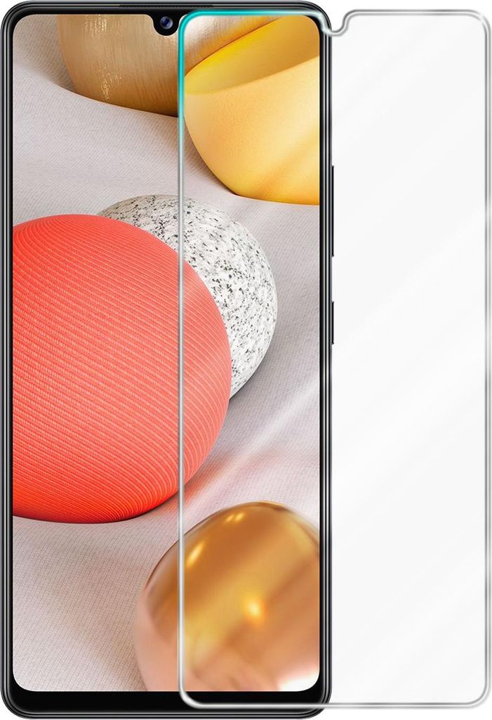 Cadorabo 3x Schutzfolie für Samsung A42 in KRISTALL KLAR Gehärtetes Tempered Display-Schutzglas Panzerfolie