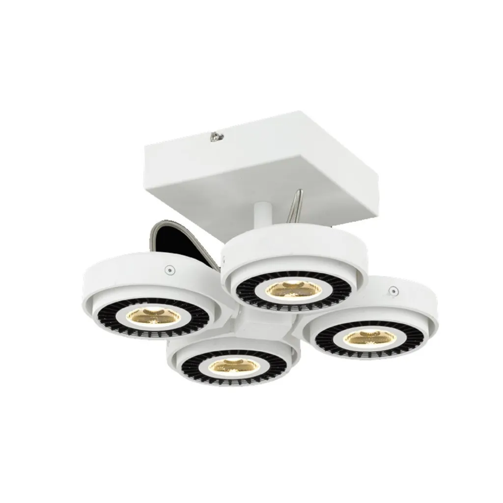 Luminaire TECHNO ML3839 Milagro 4x40W avec Finition Métal Noir Satiné