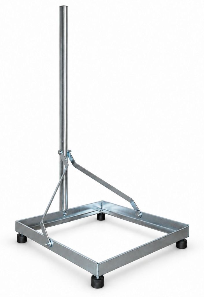 PremiumX Balkonständer 50x50cm Stahl 1m Mast SAT Produktbild 