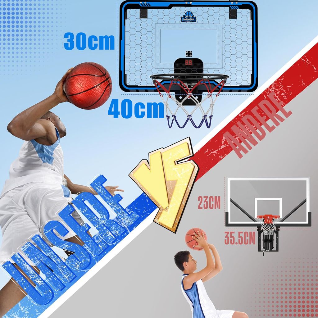 Basketballkorb, Indoor Basketball Korb Tür für Kinder Produktbild 6