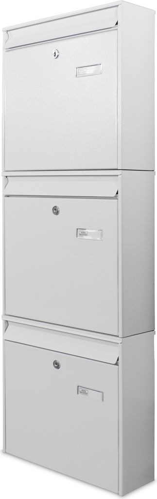 Burg-Wächter Briefkastenanlage 3-fach weiss 36x96x10cm, Produktbild 4