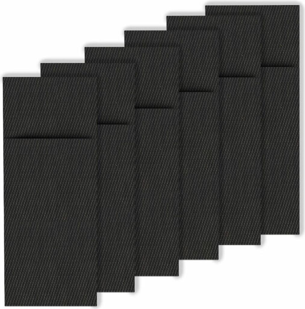 Westmark 6 Bestecktaschen Home, 24 x 9 cm, anthrazit, Produktbild 