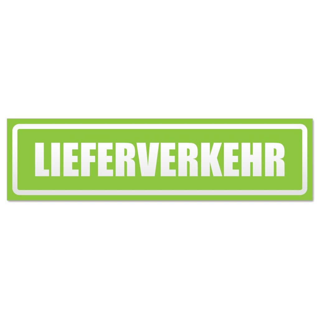Lieferverkehr invertiert Magnetschild Schild magnetisch