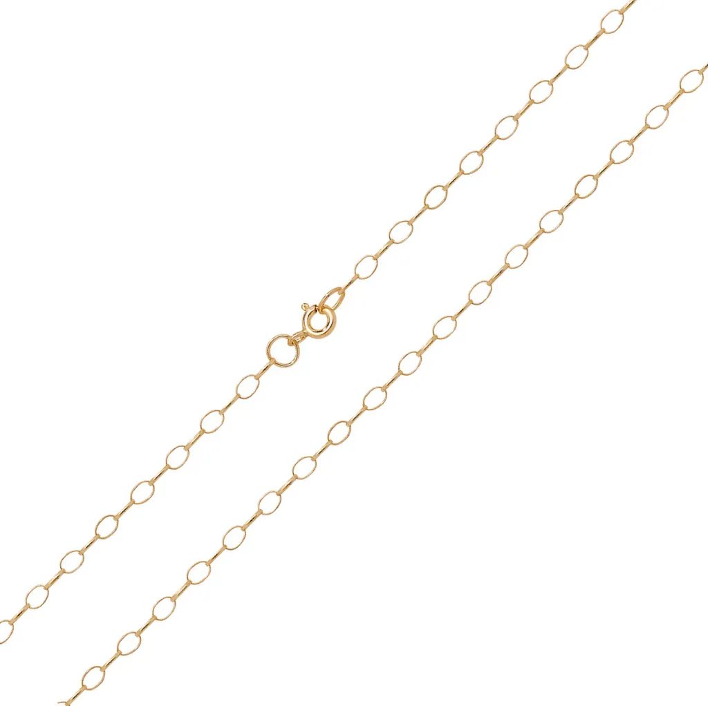 Collier Chaine Entrelacée en Or 9 Carats pour Femme - Maille de 3mm