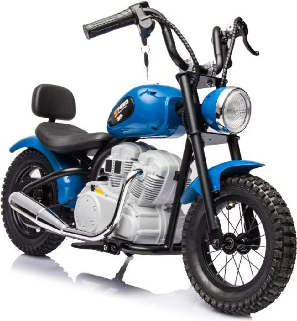 Moto enfant A9902 36V bleue : finissez-en avec les jouets sans force