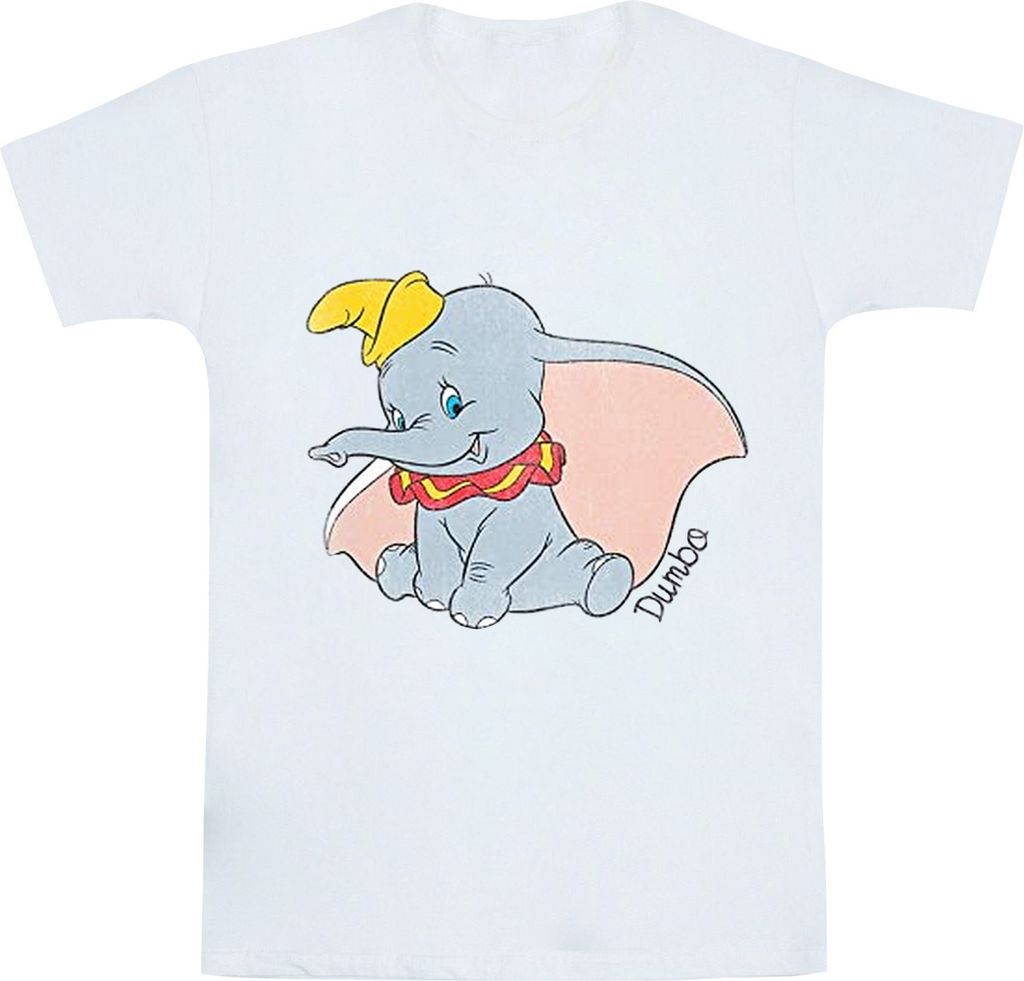 Dumbo - "Classic" T-Shirt für Mädchen BI477 (116) (Weiß)