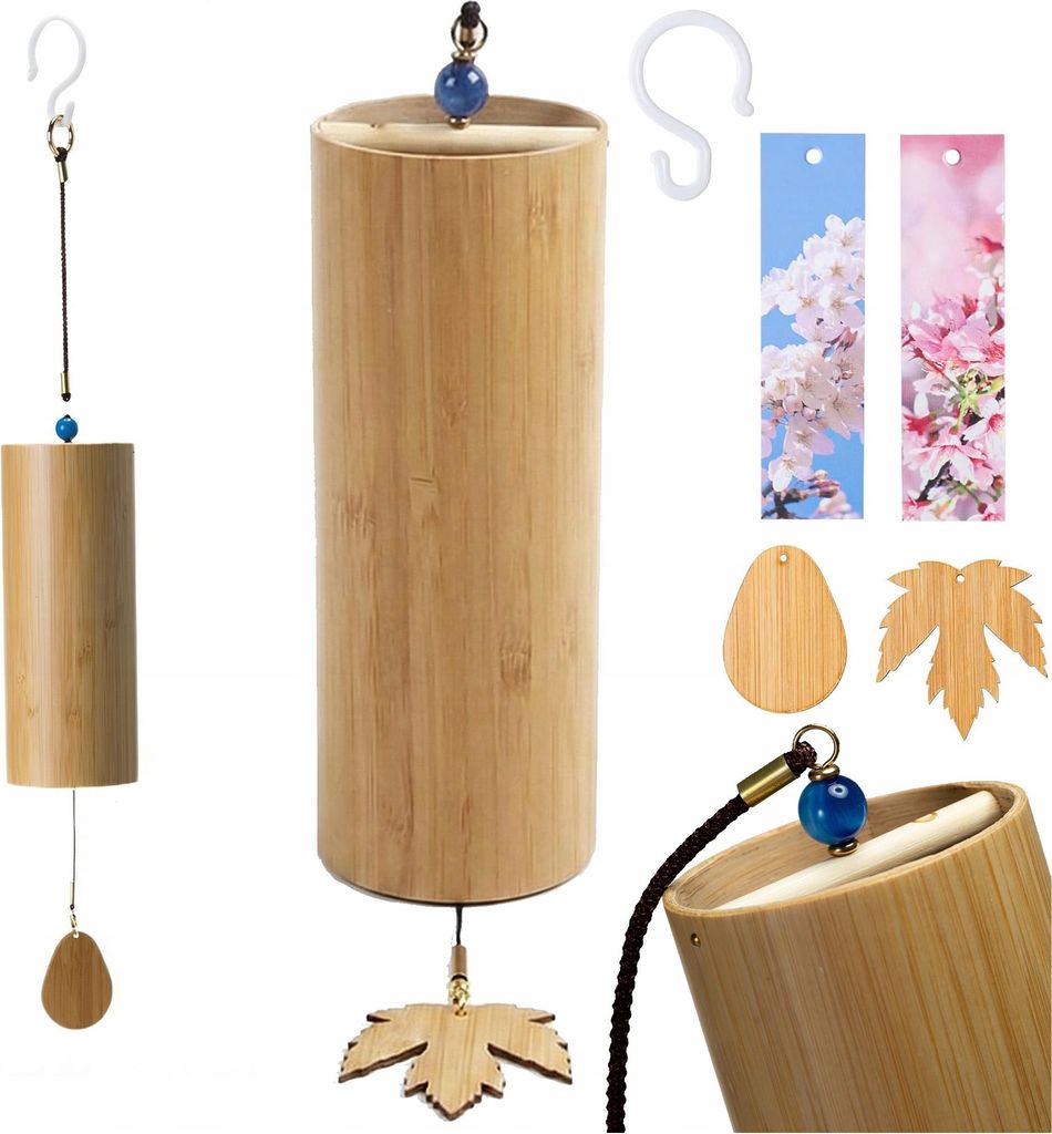Carillon éolien en bambou en ré majeur | Carillon zen pour Image du produit 