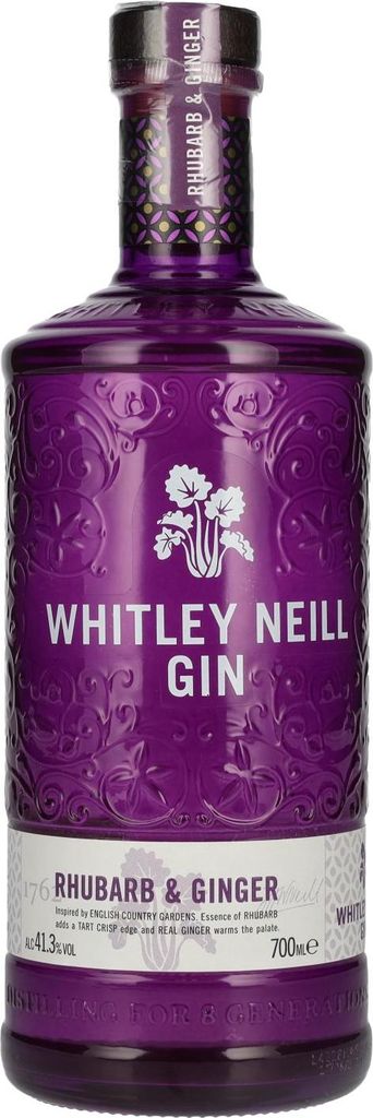 Whitley Neill RHUBARB & GINGER GIN 41,3% Vol. 0,7l Produktbild 