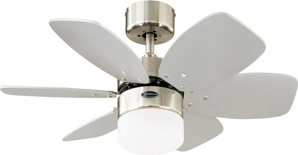 Ventilateur de plafond anti-chaleur Flora Royale 76 cm Chrome silencieux