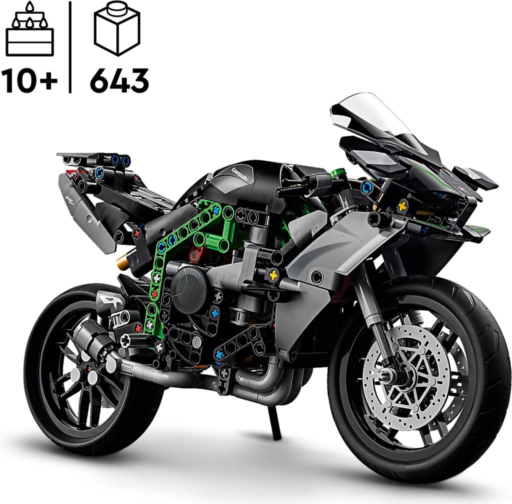 LEGO Technic Kawasaki Ninja H2R Motorrad, Geschenk für Produktbild 3