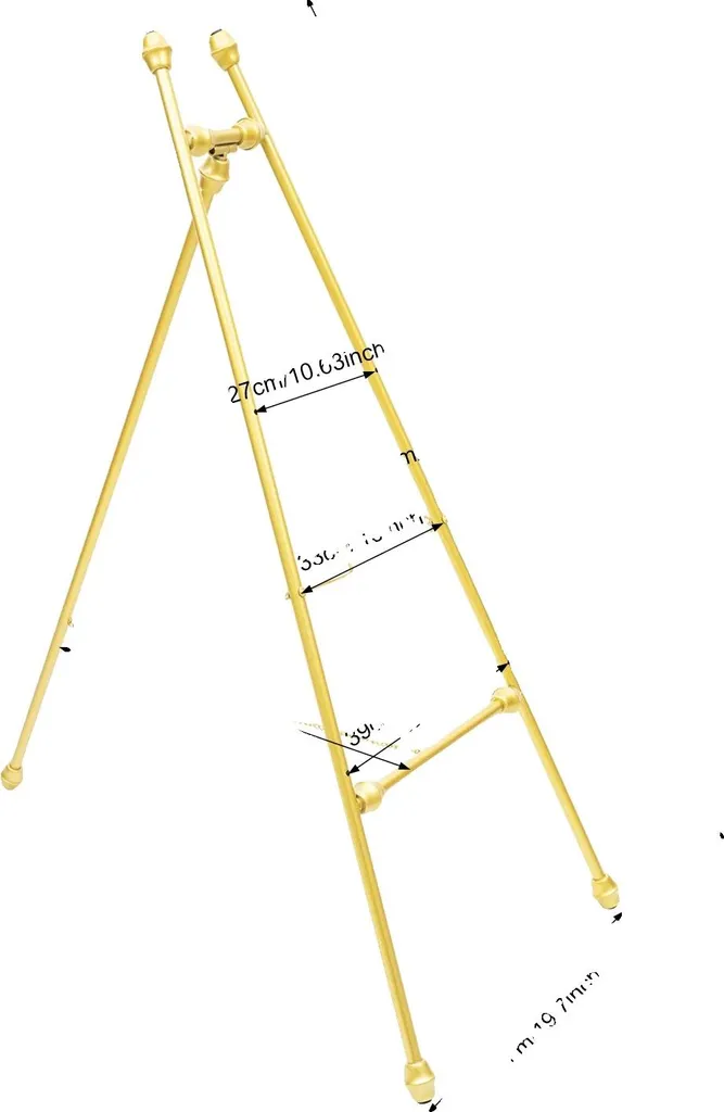 Supporto Espositivo Oro Inclinabile - Portata 5kg Design Moderno