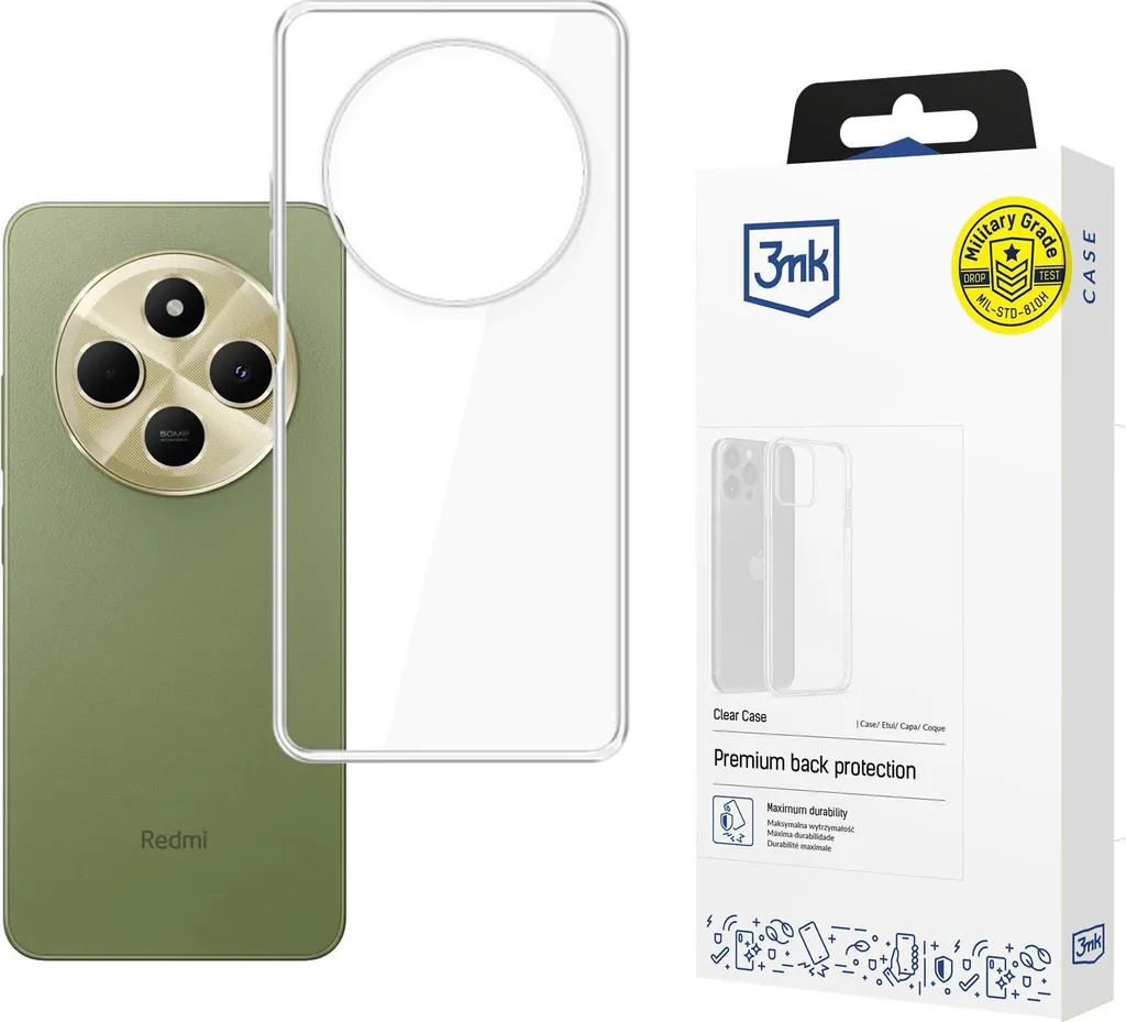 Cover Trasparente 3Mk Redmi 14C / A4 5G - Protezione Anti-Ingiallimento