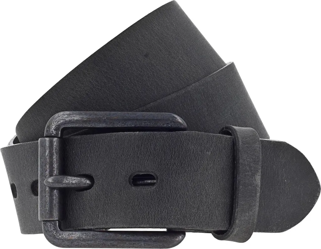 Vanzetti Denim Love 40mm Cintura Pelle Nera W95 - Qualità Made in Germany
