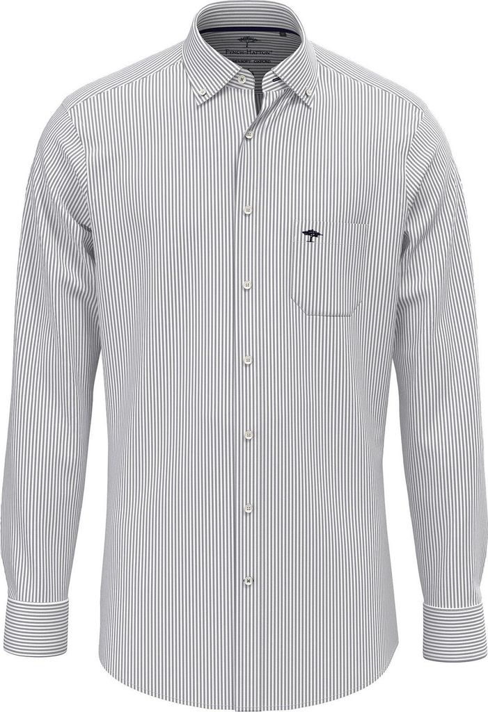 Fynch Hatton - Herren Oxford Hemd (10005500), Größe:4XL, Fynch Hatton farbe:Navy Stripe (5570)