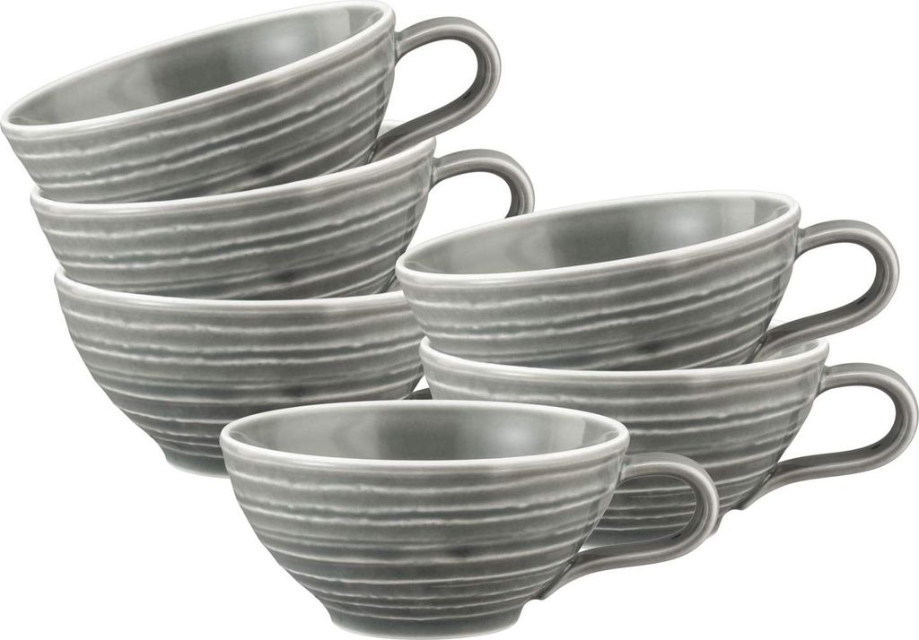 Seltmann Weiden Terra Teetasse 140 ml 6er Set - Perlgrau