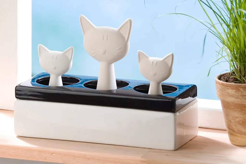 Diffusore Umidificatore Ceramica WENKO Gatto: Benessere e Design Casa - 5