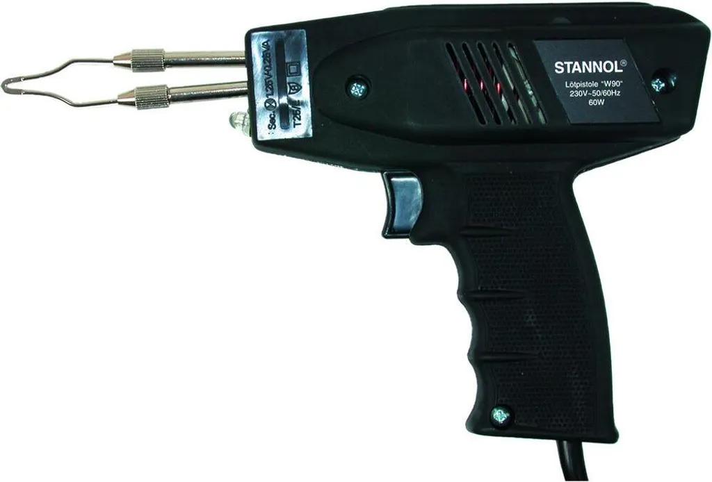 Pistolet à souder 60W chauffe 5 secondes Stannol avec pannes amovibles