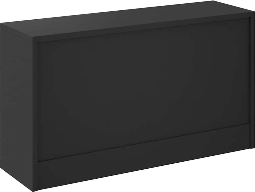 vidaXL Schuhbank Schwarz 80 x 24 x 45 cm Holzwerkstoff