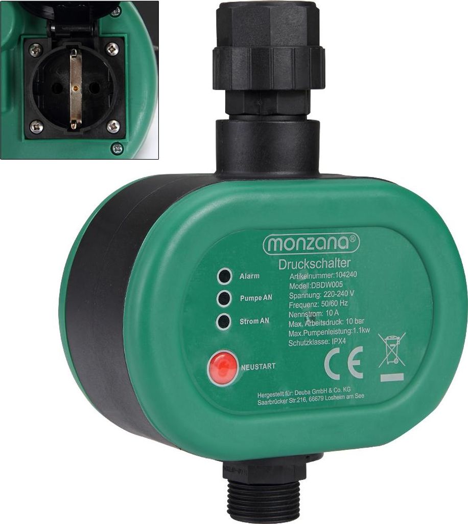 Pressostat - Contrôle de pression automatique - Pression Image du produit 